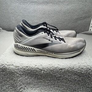 Brooks Adrenaline GTS 22 Mens 13 Grey Black Running Shoes GuideRails Cushion